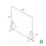 Mampara Protectora Ecopubli 1200X750 mm
