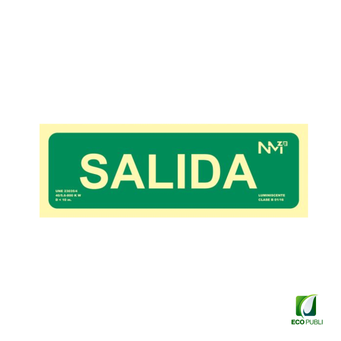 Señal de Salida 300X105 mm