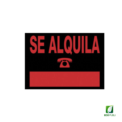 Cartel Informativo SE ALQUILA 700x500 mm