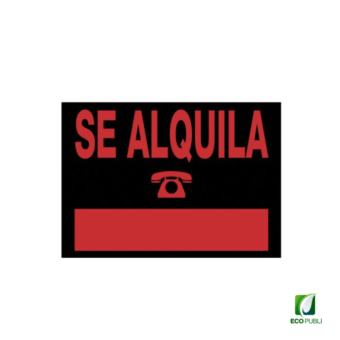 Cartel Informativo SE ALQUILA 700x500 mm