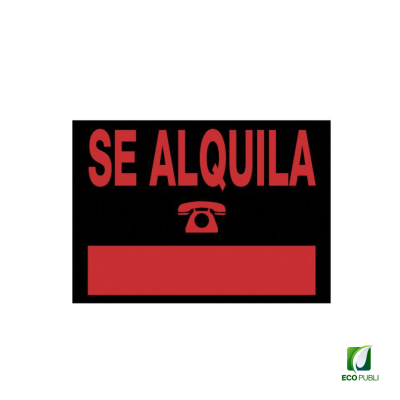 Cartel Informativo SE ALQUILA 350x250 mm