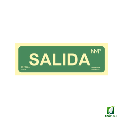 Pack dos Señales SALIDA 300X105 mm