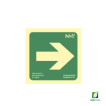 Señal Seguridad Flecha Derecha 224X224 mm