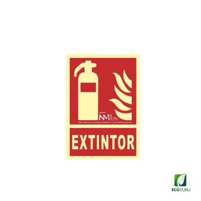 Señal de Incendio Extintor 210X300 mm