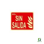 Señal de Incendio Sin Salida 200X250 mm