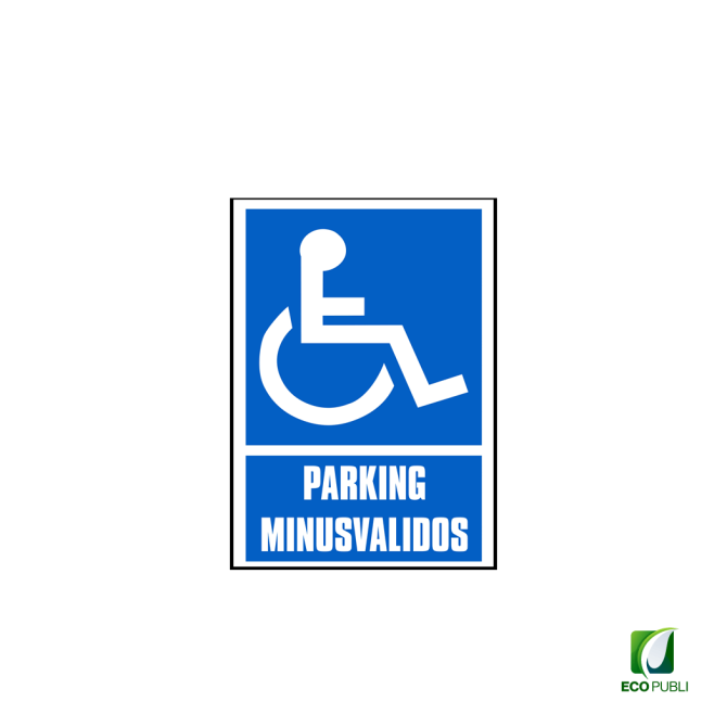 Señal Parking Minusválidos 210X297 mm