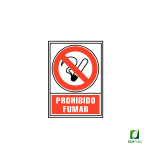 Señal de Prohibido Fumar 210X297 mm