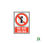 Señal No Hay Salida 210X297 mm