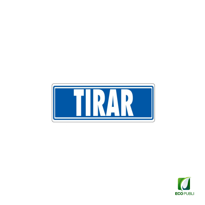 Señal Adhesiva Tirar 175x65 mm