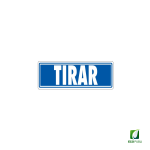 Señal Adhesiva Tirar 175x65 mm