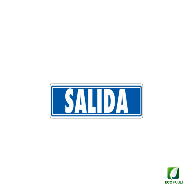 Señal Adhesiva Salida 175x65 mm