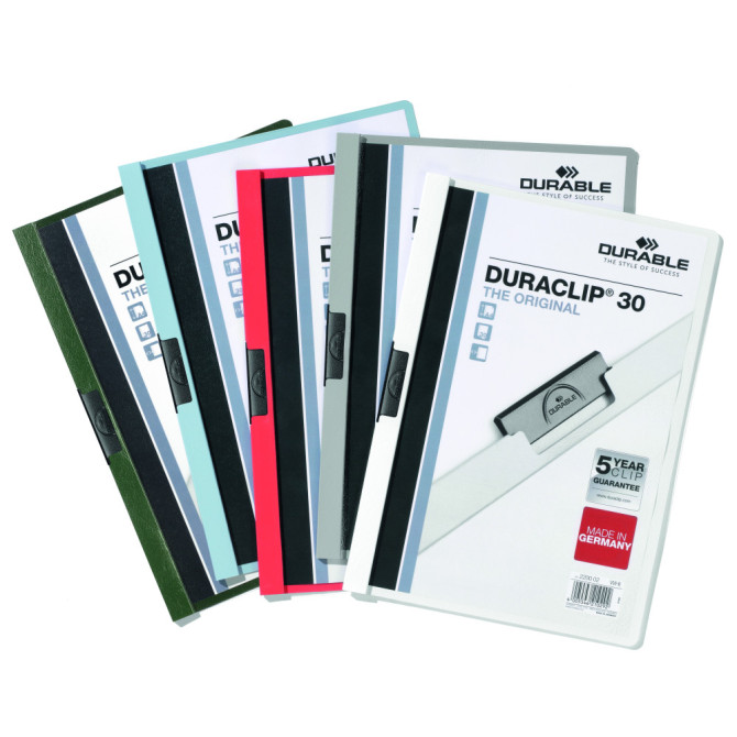 Carpeta con Pinza DURACLIP 30 A4 Colores Surtidos