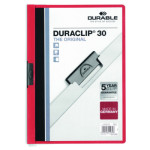 Carpeta con Pinza DURACLIP 30 A4 Roja