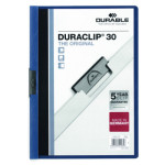 Carpeta con Pinza DURACLIP 30 A4 Azul Oscuro