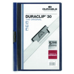 Carpeta con Pinza DURACLIP 30 A4 Azul Oscuro