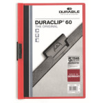 Carpeta con Pinza DURACLIP 60 A4 Roja