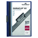 Carpeta con Pinza DURACLIP 60 A4 Azul Oscuro