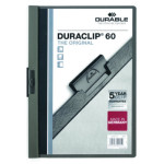 Carpeta con Pinza DURACLIP 60 A4 Gris Antracita