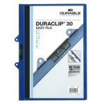 Carpeta con Pinza DURACLIP EASY FILE 30 A4 Azul Oscuro