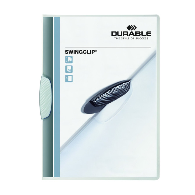 Carpeta con Pinza SWINGCLIP 30 A4 Transparente Blanca