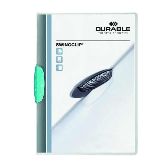 Carpeta con Pinza SWINGCLIP 30 A4 Transparente Azul Celeste