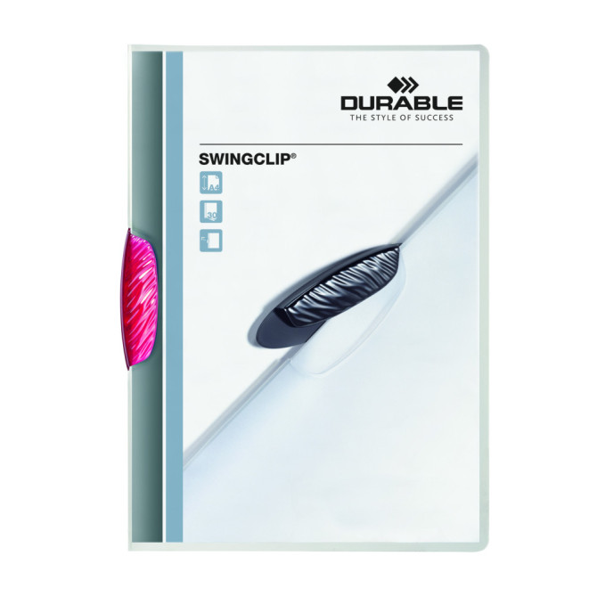 Carpeta con Pinza SWINGCLIP 30 A4 Transparente Púrpura