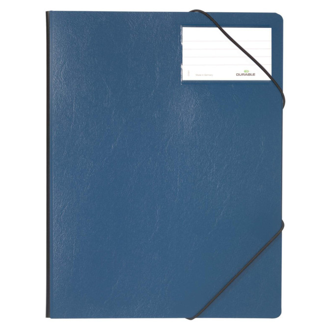 Carpeta Gomas A4 Azul Oscuro