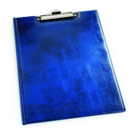 Carpeta Soporte con Clip A4 con Solapa Triangular Interior Azul