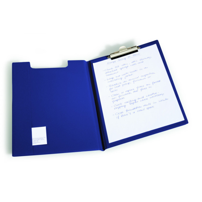 Carpeta Soporte con Clip A4 con Solapa Interior Azul Oscuro