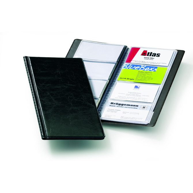 Álbum Tarjetero VISIFIX 96 Aaspecto Cuero Negro