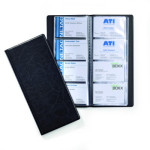 Álbum Tarjetero VISIFIX 192 Aaspecto Cuero Negro