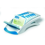 Tarjetero VISIFIX DESK VEGAS Metálico Plateado