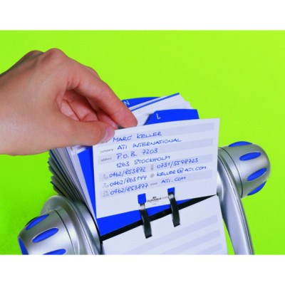 Archivo Rotatorio TELINDEX FLIP VEGAS Metálico Plateado