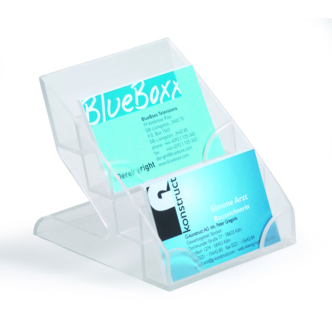 Soporte Tarjetas de Visita BUSINESS CARD DISPLAY BOX Transparente