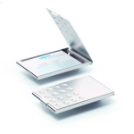 Tarjetero BUSINESS CARD BOX CHROME Metálico Plateado
