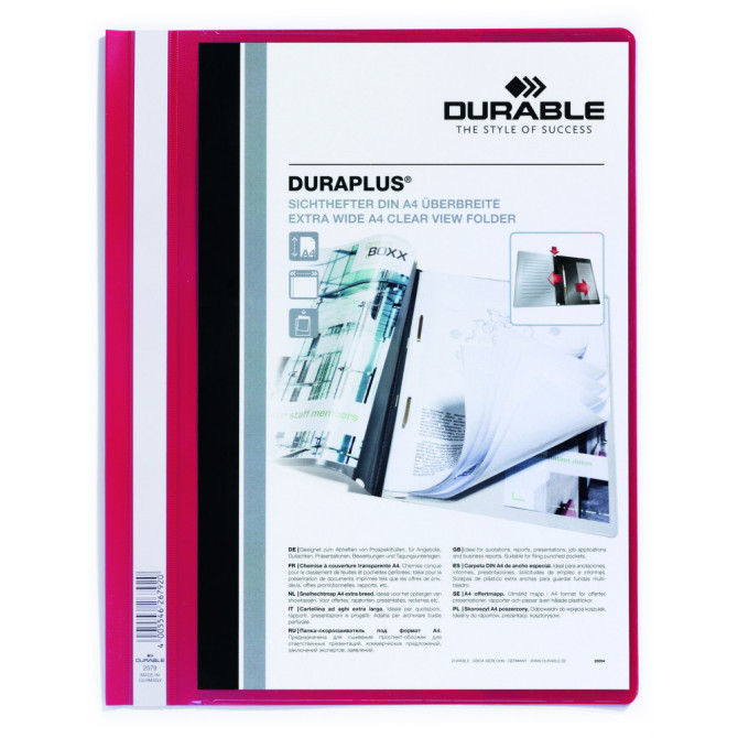 Carpeta Fastener DURAPLUS A4 PLUS Roja