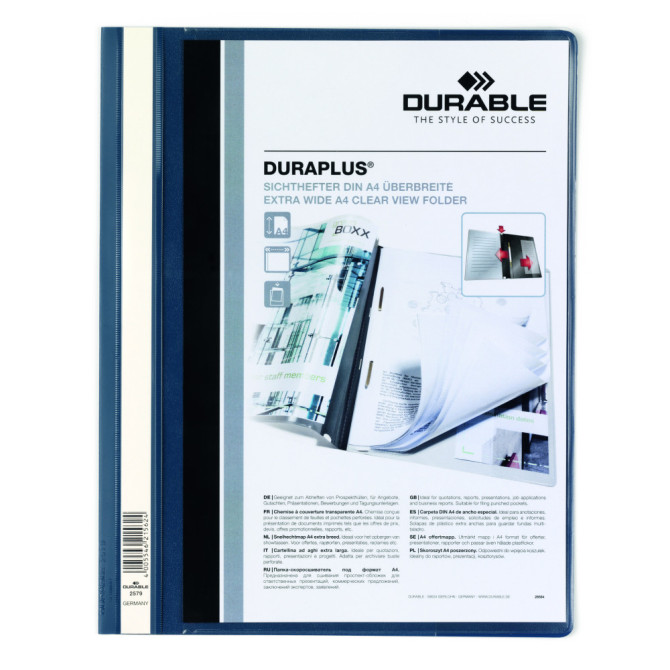Carpeta Fastener DURAPLUS A4 PLUS Azul Oscuro