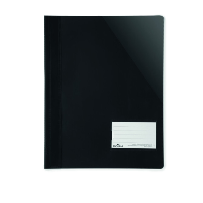 Carpeta con Portada Transparente A4 PLUS 90x57mm Negra