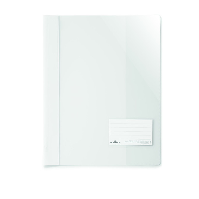 Carpeta con Portada Transparente A4 PLUS 90x57mm Blanca