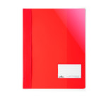 Carpeta con Portada Transparente A4 PLUS 90x57mm Roja