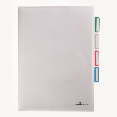 5 Uds Funda Clasificadora 3 Divisores A4 Transparente