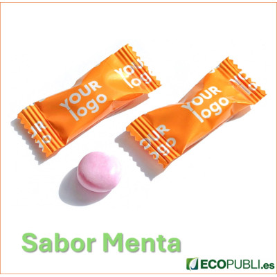 Sobre Chicle Flow Pack Sabor Menta Personalizados