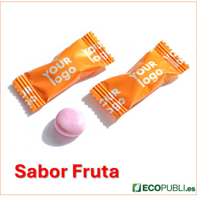 Sobre Chicle Flow Pack Sabor Fruta Personalizados