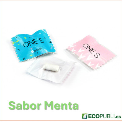 Sobre Chicle Flow Pack Ecopubli Menta Personalizados