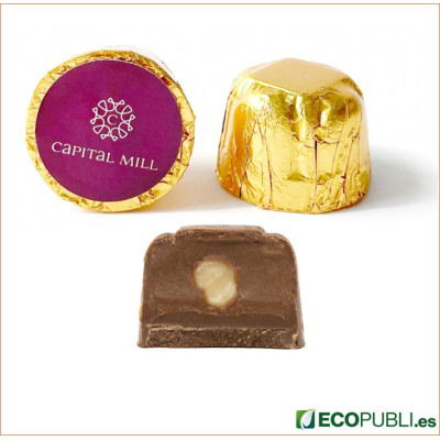 Chocolate de Avellana y Caramelo Personalizado