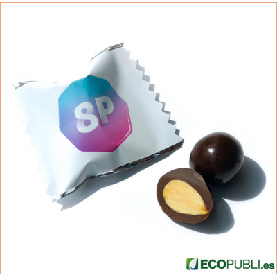 Sobre Personalizado Avellanas Recubiertas Chocolate con Leche