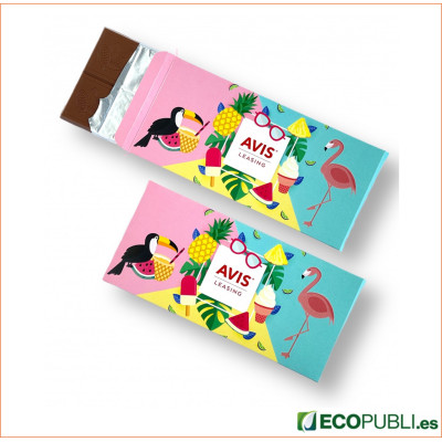 Chocolatina Personalizada Caja Windows Chocolate Negro