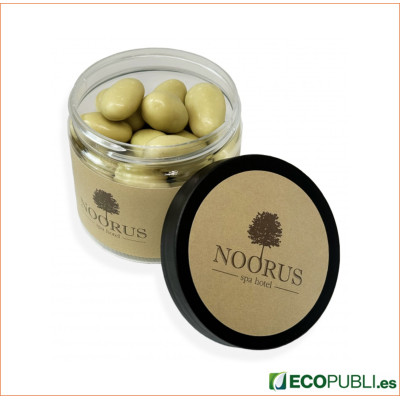 Tarro Personalizado Almendras Revestidas de Pistacho