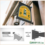 Soporte Banderola de Pared Ecopubli