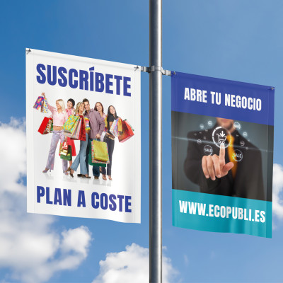 Banderolas Farolas Lona de 800 gr